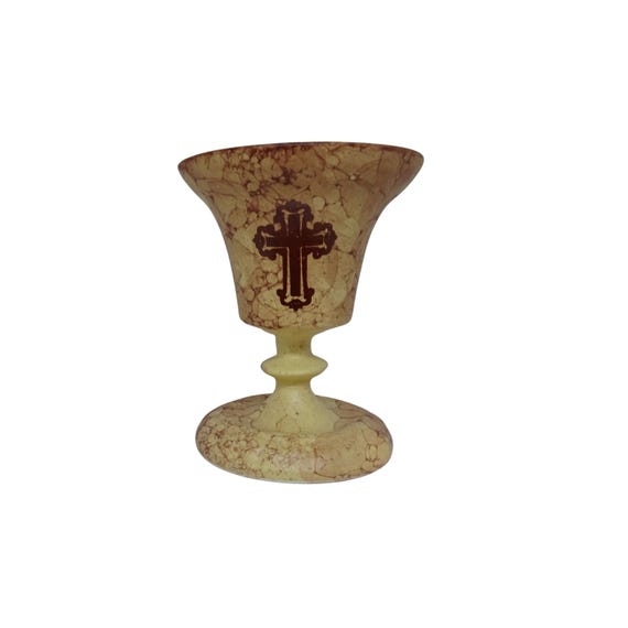 【未使用】イッタラ VITRINI コルク 60×60mm Handmade Ceramic Vigil Lamp: Greek Orthodox Cross or Theotokos