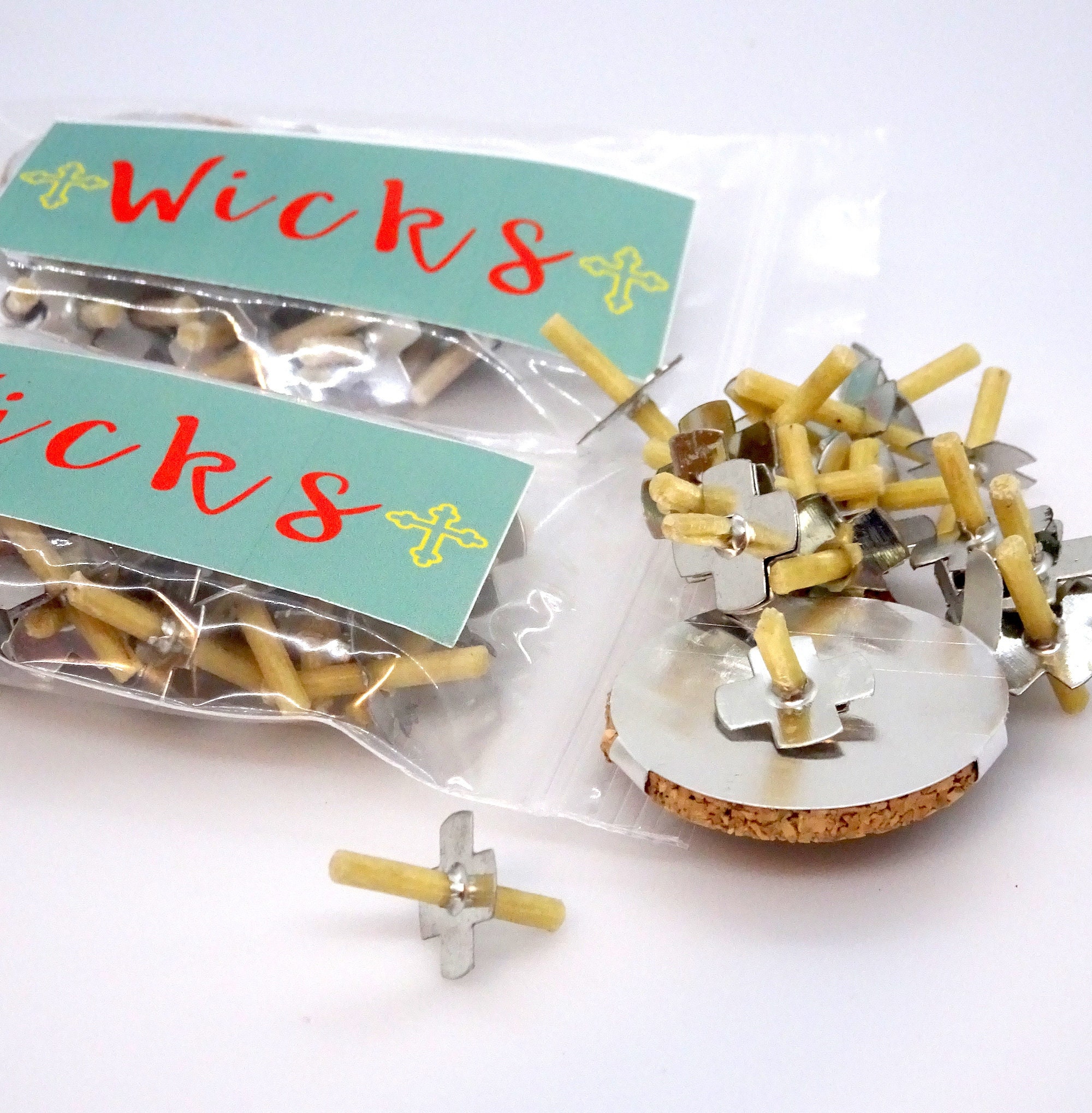 Oil lamp wicks for Orthodox Vigil Lamps, Small Wicks with Aluminum Ta…