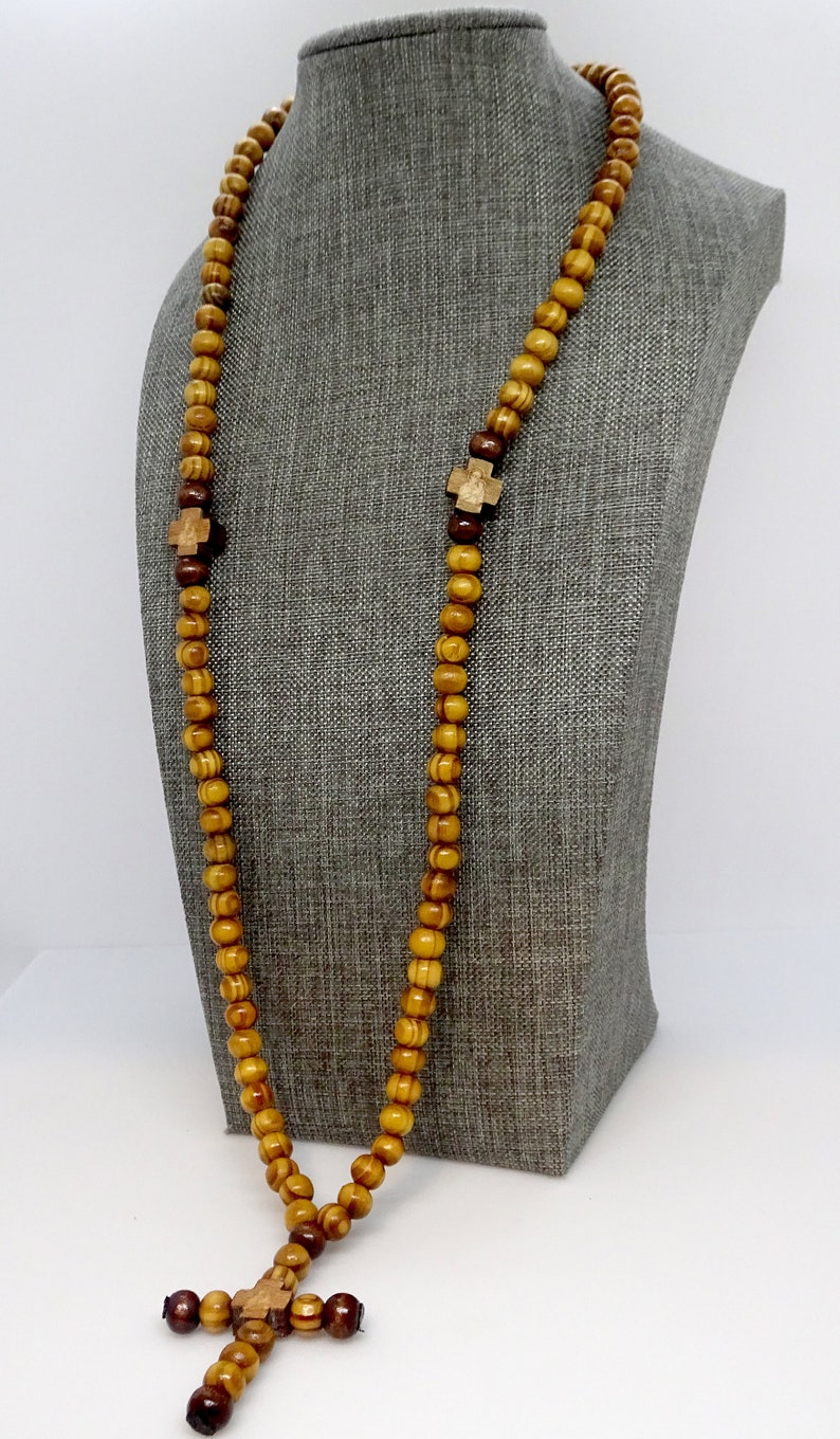 Extra Long Prayer Rope With 100 Olive Wood Beads Rosary Olive Etsy