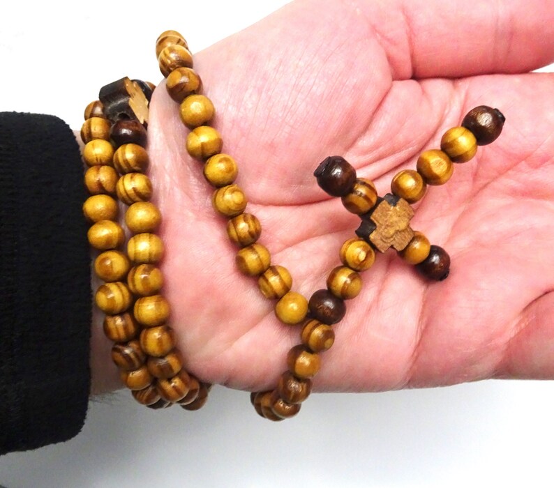 Extra Long Prayer Rope with 100 Olive Wood Beads Rosary Olive Etsy