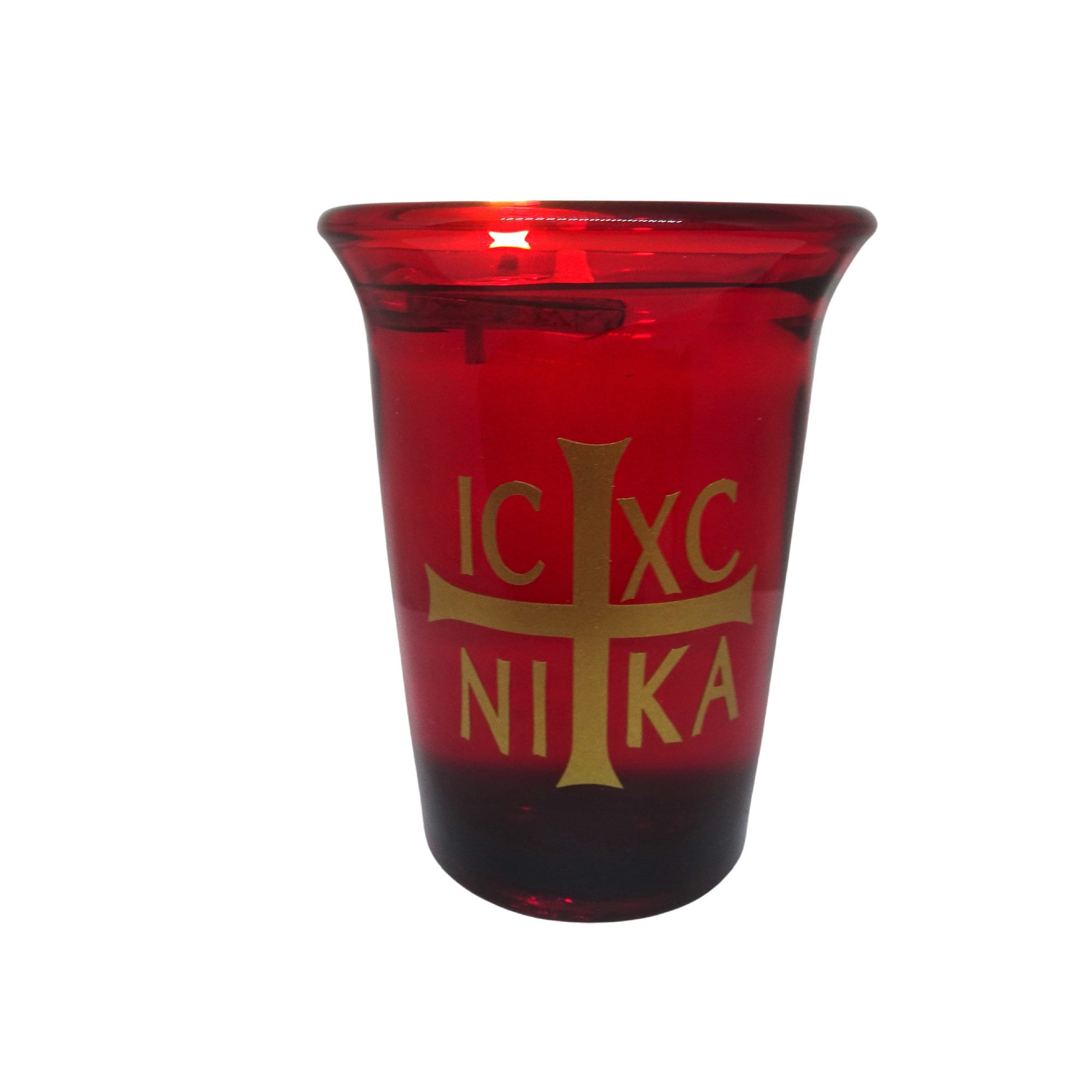 Portacandele Votivo In Vetro Con Croce - 10,2 Cm Con Candela, Per Culto O Decorazione - Foto 10