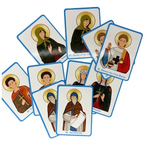Orthopädische Heilige Memory Match-Spiel, Orthopädisches Familien-Kartenspiel, Orthopädisches Lernspiel für Kinder, Orthopädisches Geschenk für Kinder, Heilige Karten