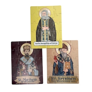 Zestaw puzzli "Prawosławni Święci", prezent edukacyjny