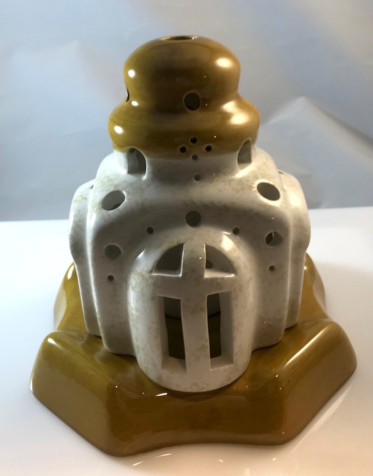 Vigil Lamp Ceramic Candle Holder Etsy