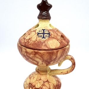 Orthodox Ceramic Censer Incense Burner, Hand Incense Burner, Greek Orthodox Incense Burner, Home Decor, Religious Gift, Hand Ceramic Burner