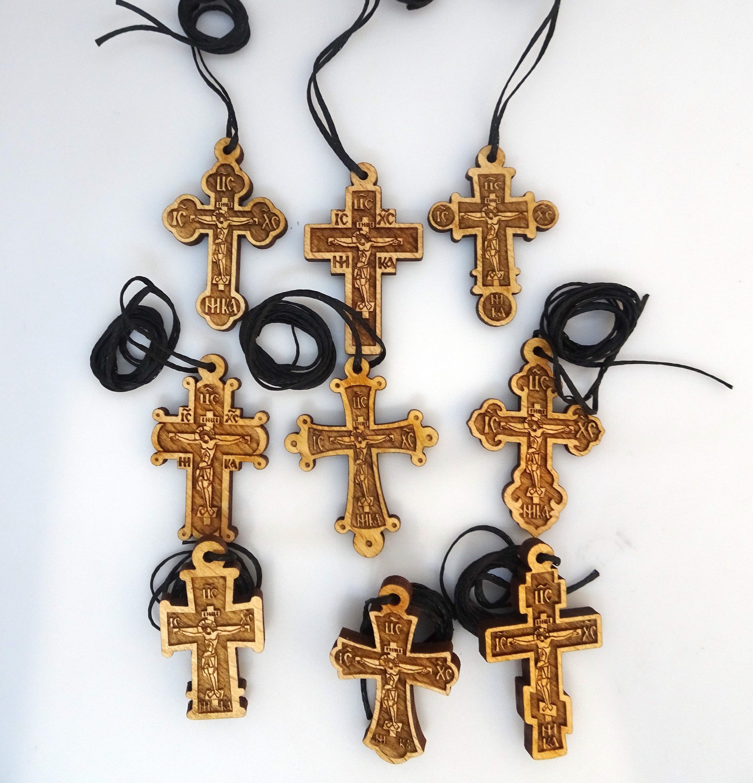 Standard Wooden Cross Necklace