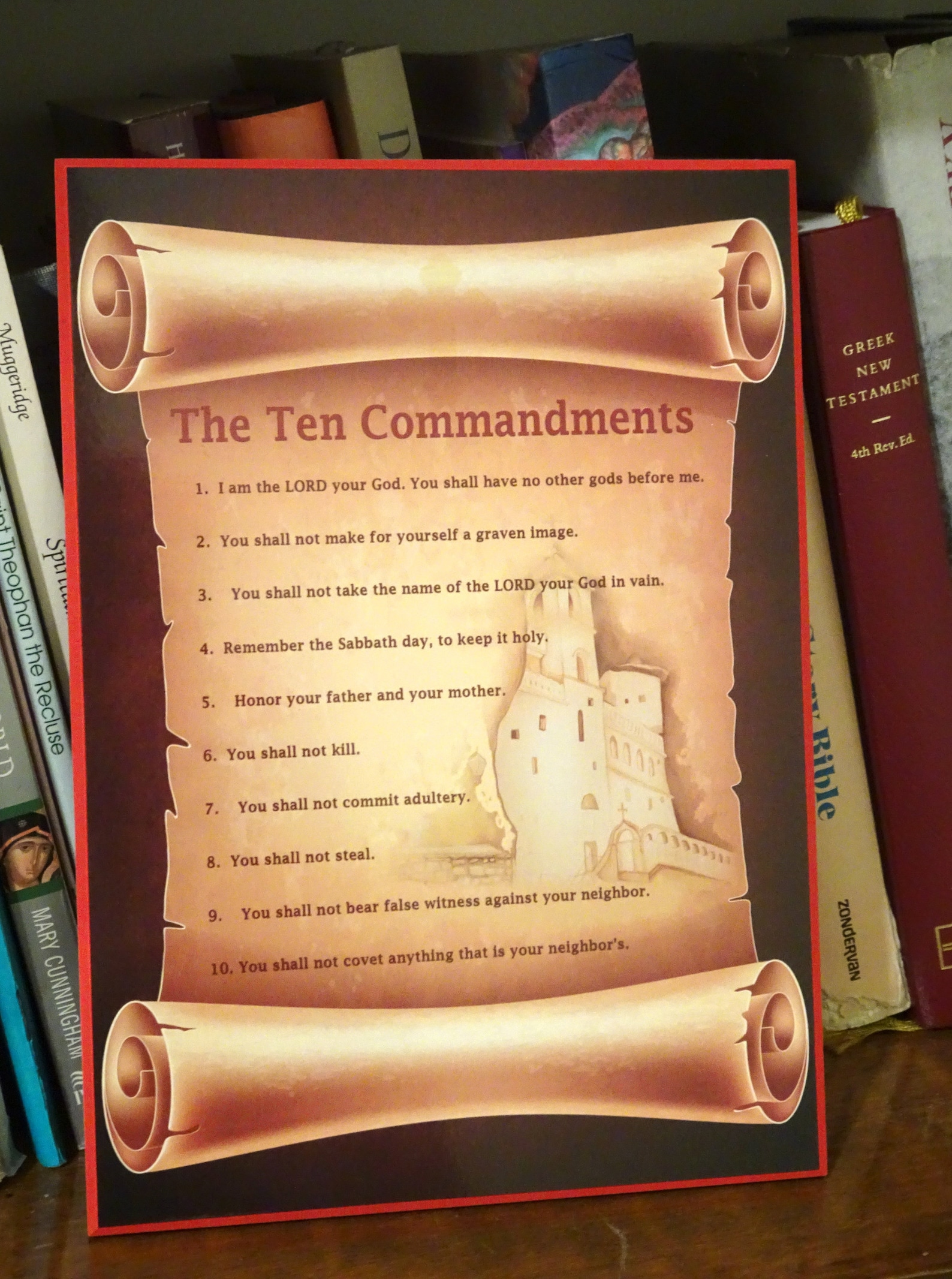 The Ten Commandments Home Interior Wood Wall Plaque Christian Etsy