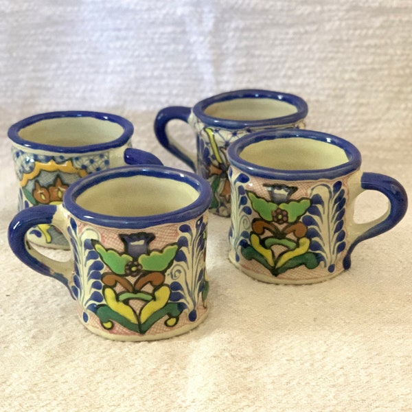Vintage 90’s Handmade Handpainted Talavera Mugs