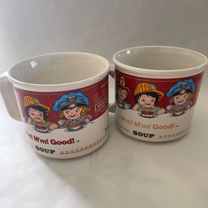 Set of 2 Large Vintage Campbell’s Soup Mug Bowls