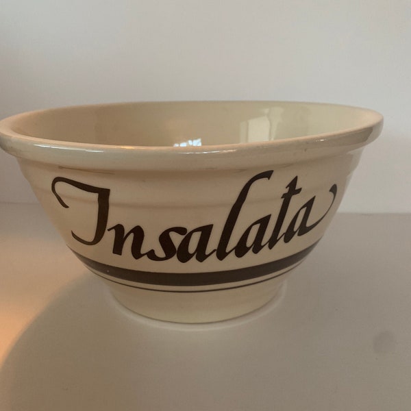 McCoy Pottery Italian Country Made in USA Insalata Salad Bowl