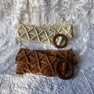 Vintage Style Macrame Dress Ties/Belts