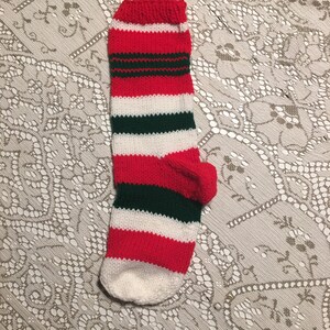 Hand-knit Christmas Stocking