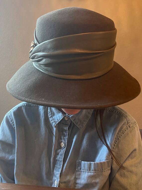 Vintage Eric Javits 100% Wool Hat Made in USA - Etsy display picture 3