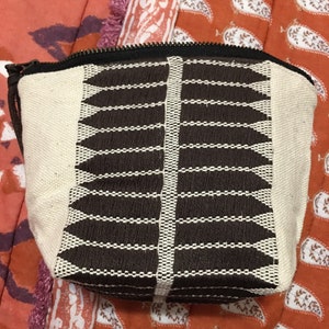 Nubby, Woven, Canvas Makeup Bag (roost)