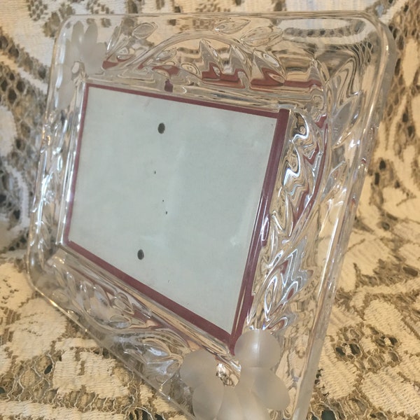 Cut Glass Photo Frame Etsy