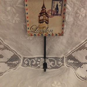 London Beveled Glass Coat Hook