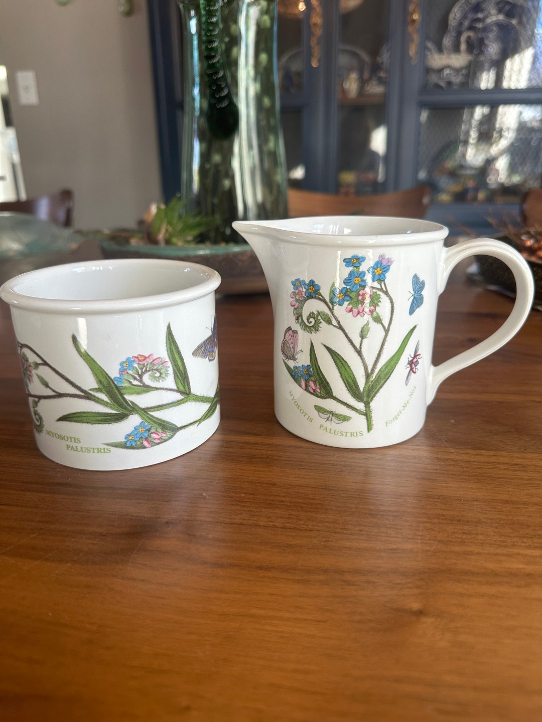 Original 1972 Portmeirion Creamer and Sugar Set Etsy