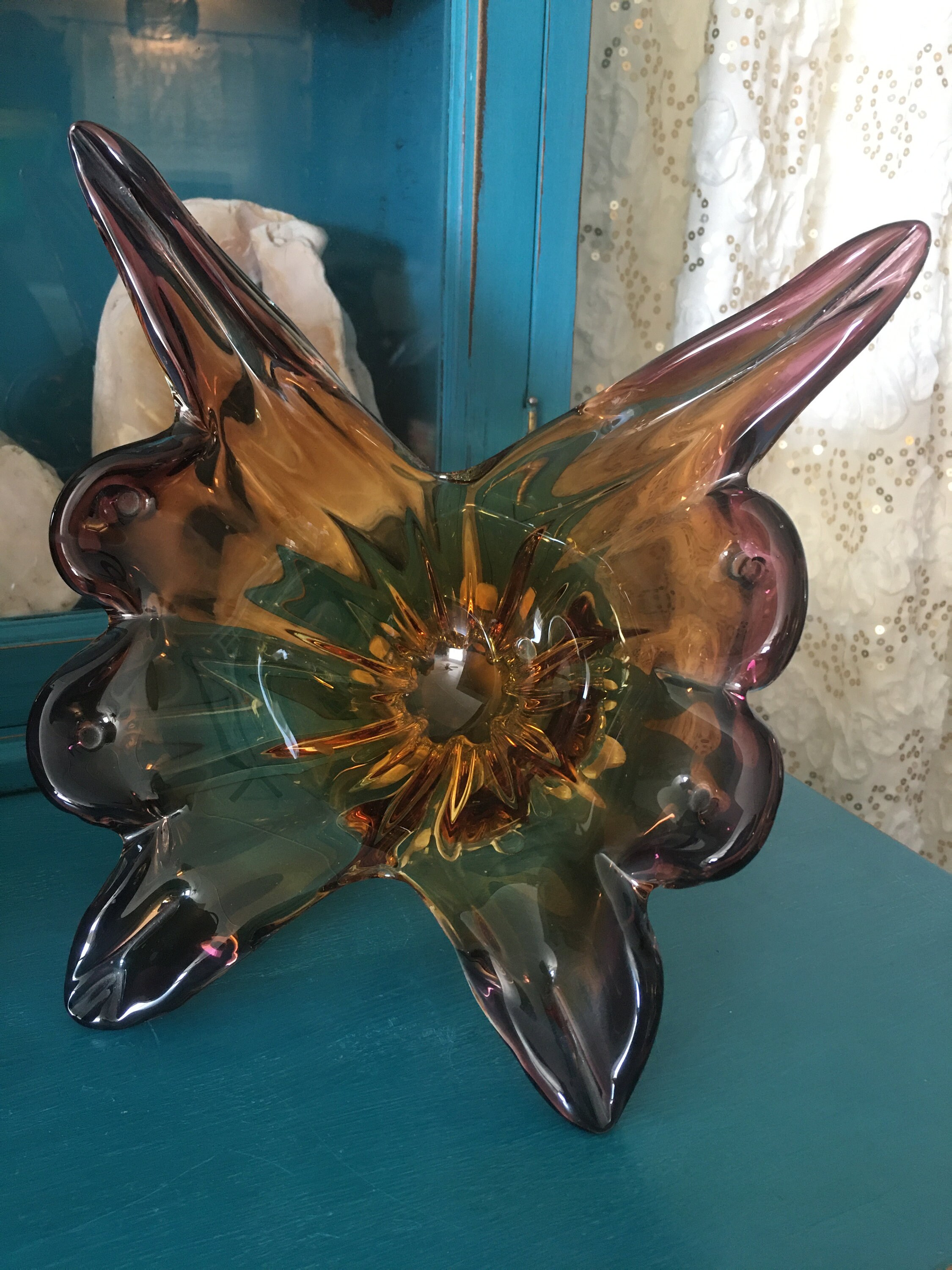 Handblown Butterfly Centerpiece