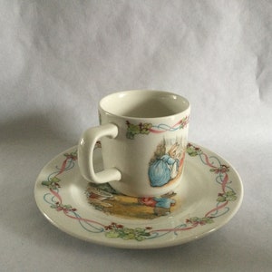 Peter Rabbit Wedgwood For Your Christening Plate And Mug Set
