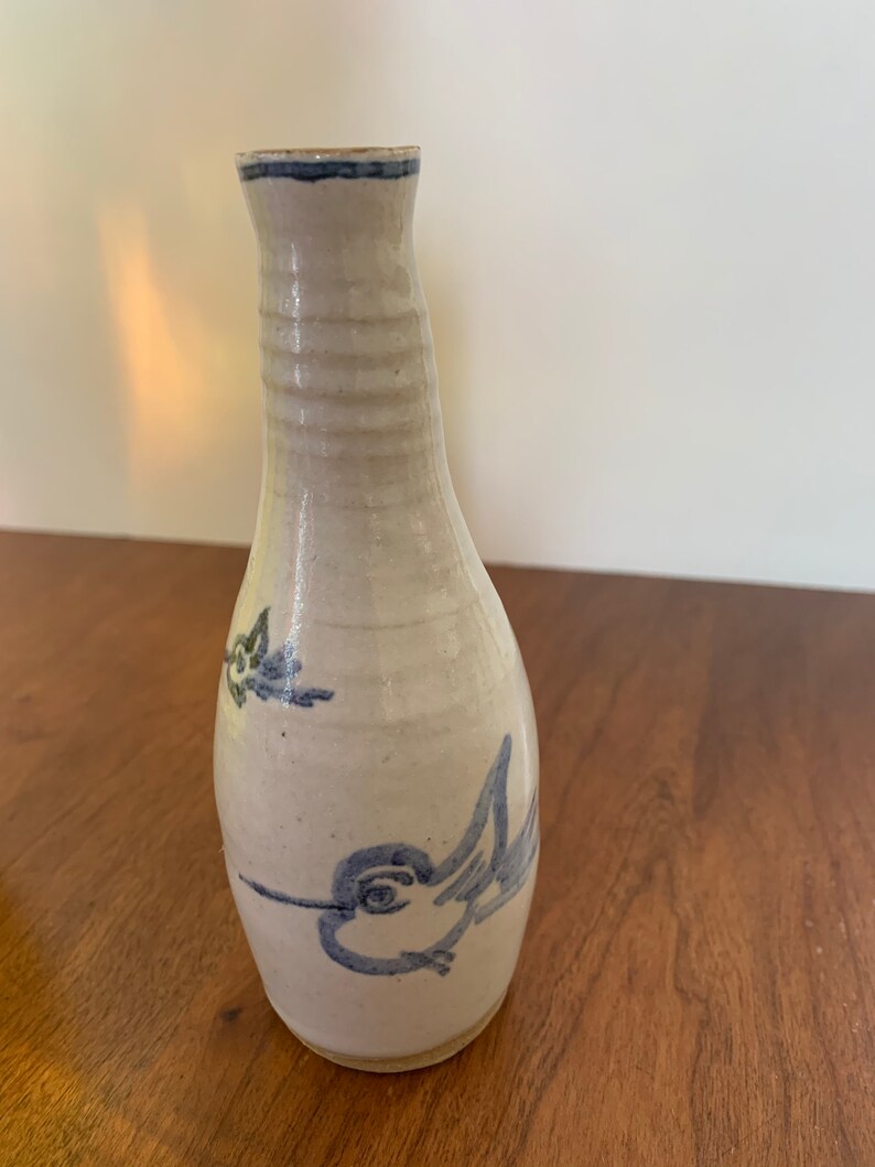 Sweet Handmade Bud Vase With Birds