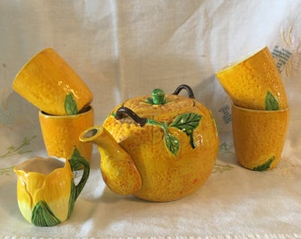 Majolica Tea Set