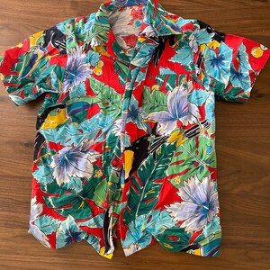 Authentic Vintage 80’s 90’s Boys Button up Hawaiian Shirt