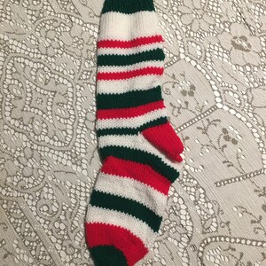 Hand-knit Christmas Stocking