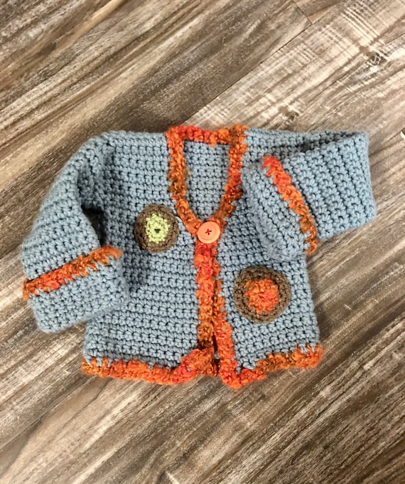 Boutique Hand-crocheted Baby Sweater
