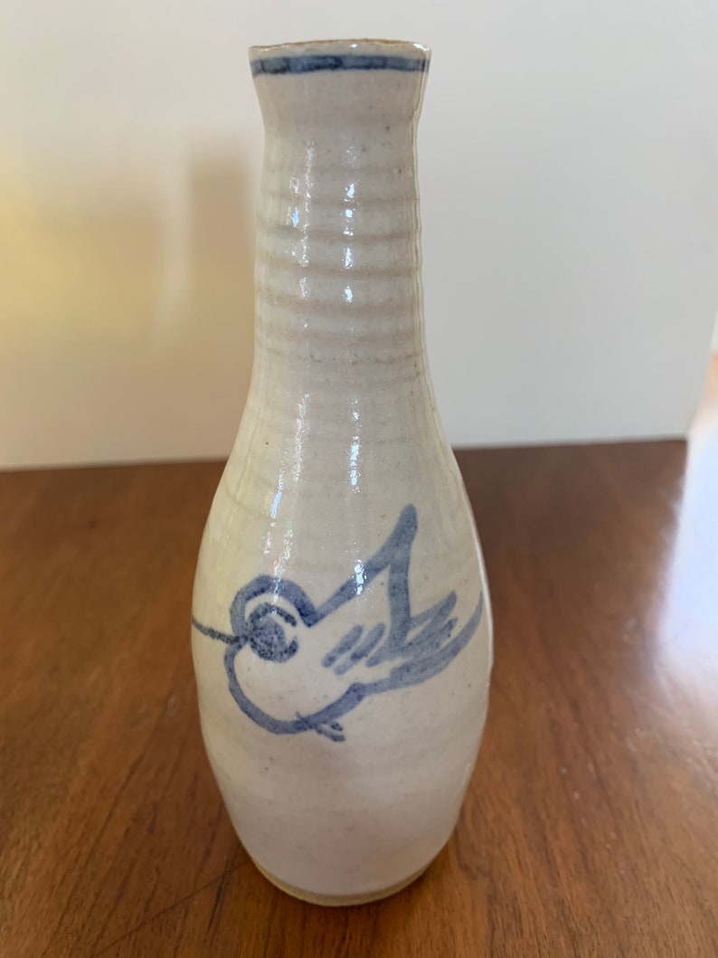 Sweet Handmade Bud Vase With Birds