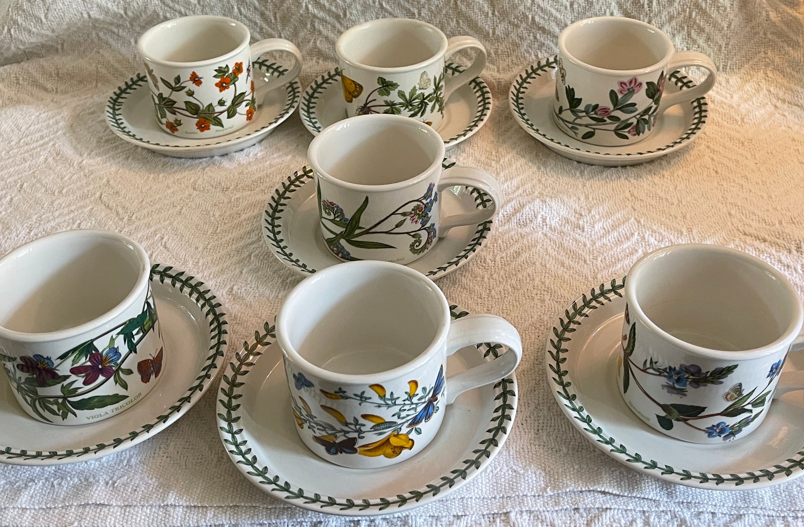 Portmeirion botanic garden cup and saucer - Etsy 日本