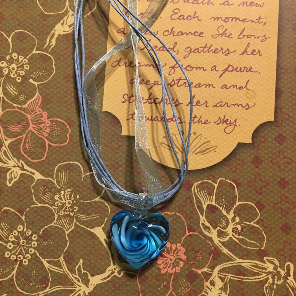 Glass Heart Necklace