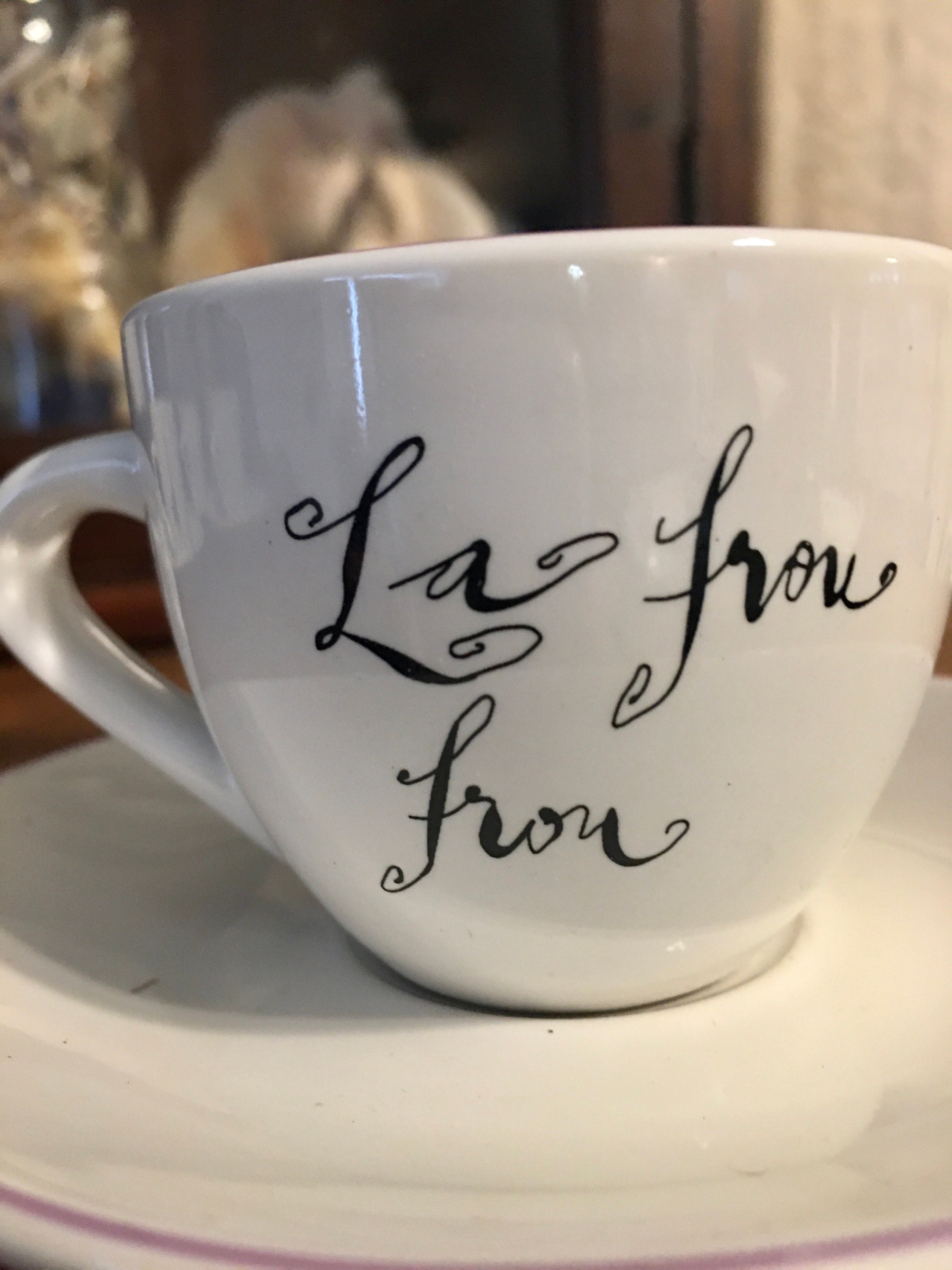 Set of 4 Espresso Cups & Saucers Etsy