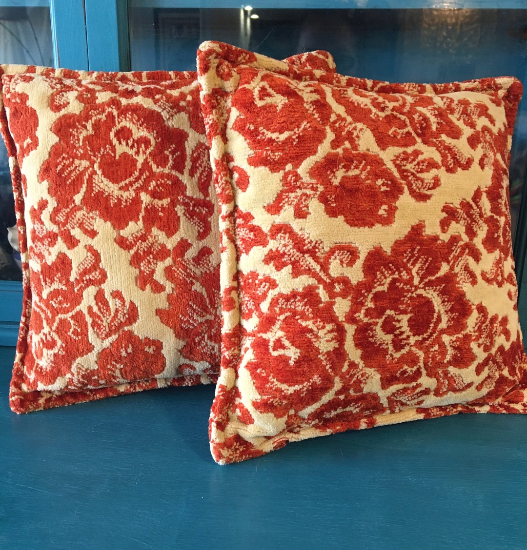 Vintage Chenille Pillow Etsy