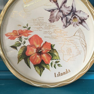 Dented, Chippy, 1977 Hawaiian Islands Tray