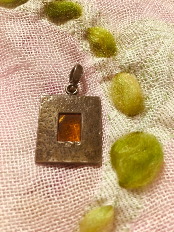 Amber in Sterling Pendant - image 3