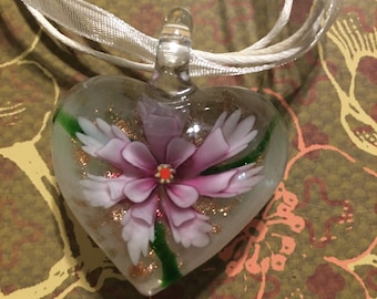 Glass Flower Necklace