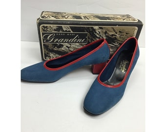 Vintage, MCM, Handmade, Ameriana Suede Pump, size 9