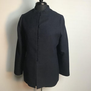 Vintage 90"s, Giorgio Armani Blue Woven Blazer