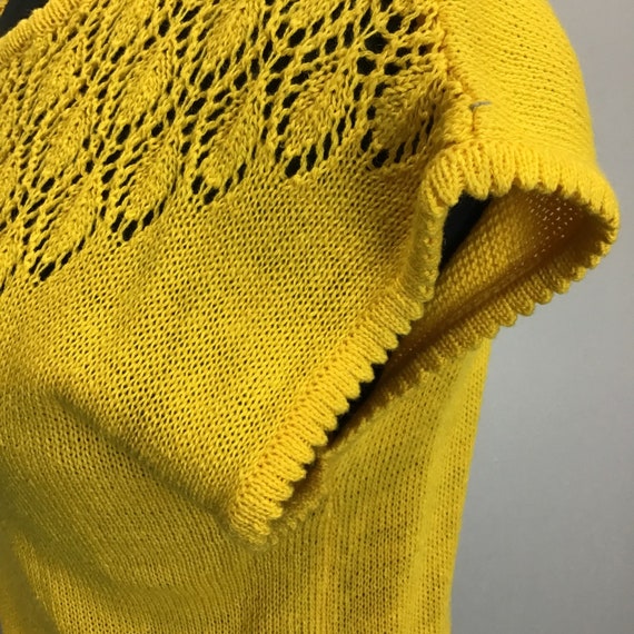 Vintage- Marigold, Short sleeved Sweater - image 6