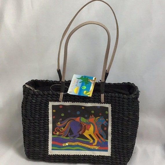 Sun ‘N” Sand Raffia Tote