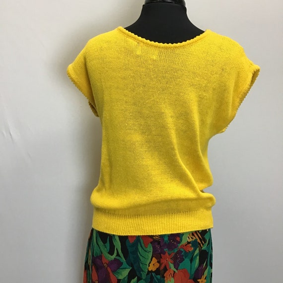 Vintage- Marigold, Short sleeved Sweater - image 3