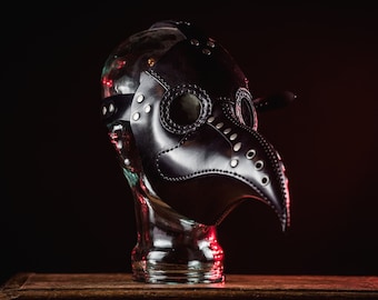 Leather Handmade Plague Doctor Mask