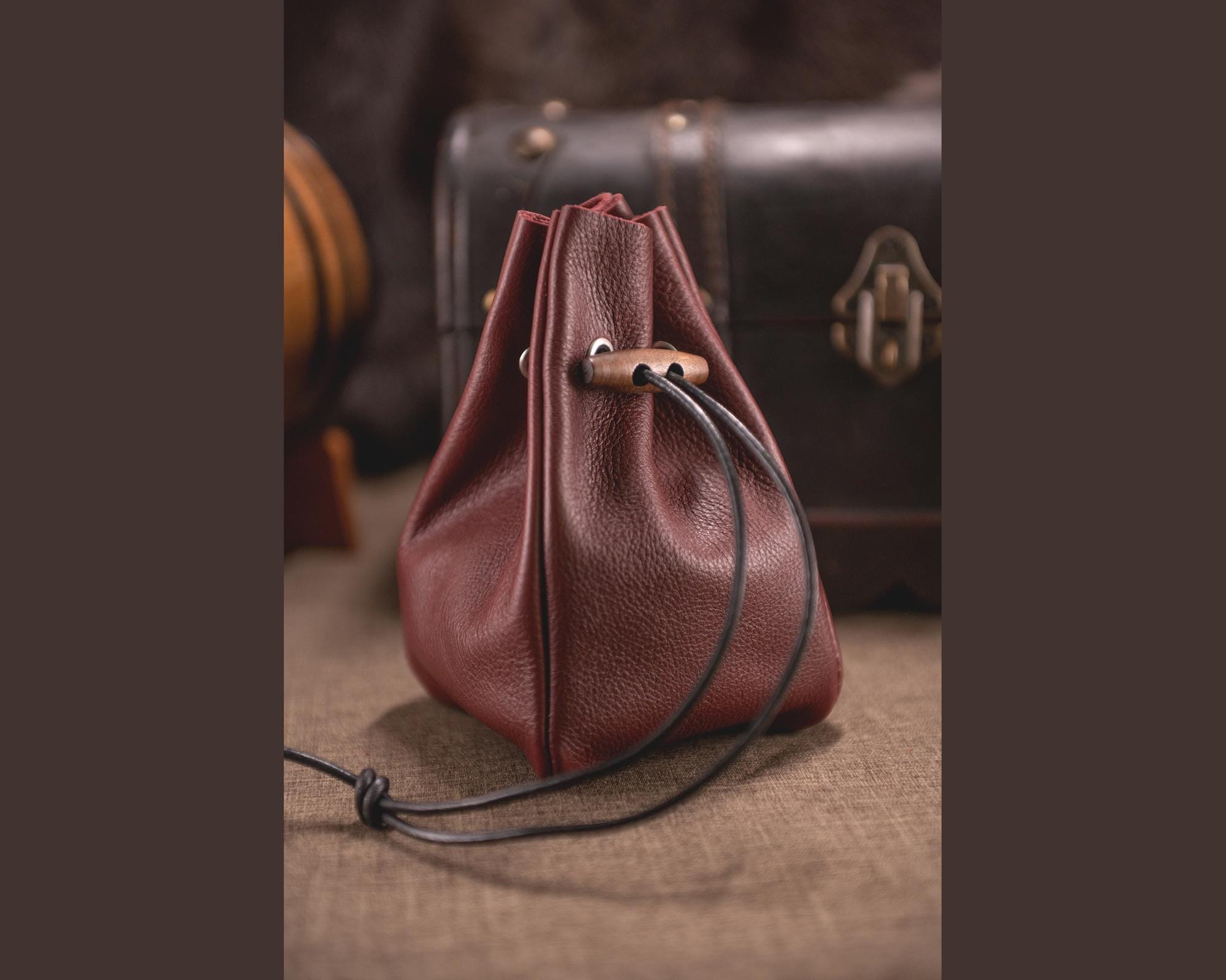 Leather dice bag - Etsy 日本