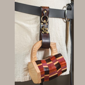 Leahter Mug Holder - Dark Brown