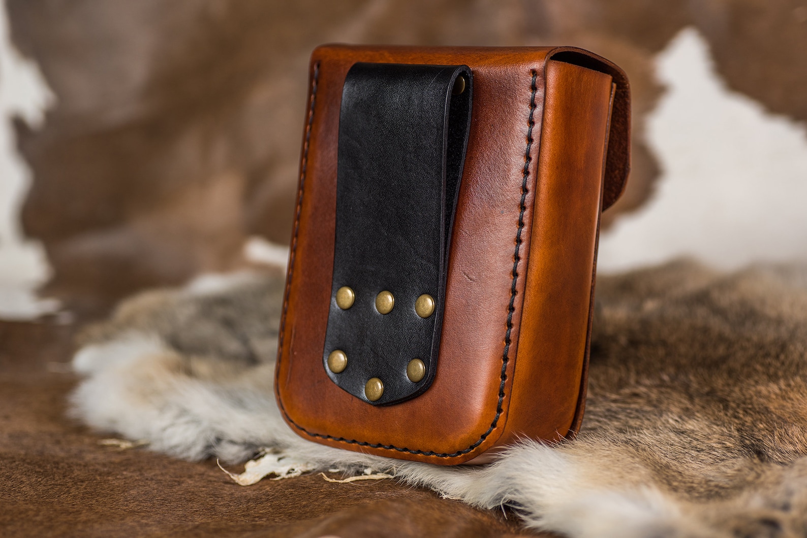 Leather Belt Pouch Etsy