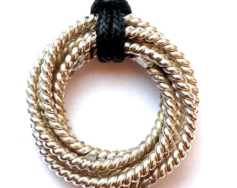 Torus Pendant Tensor Rings,Energy Harmonizing Necklace Energy Torus Pendant sacred geometry