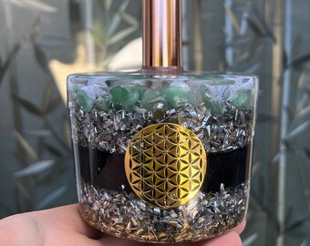 Orgonite® Orgone energy harmonizer,Crystals Energy buster,Cloudbuster,Aventurine,shungite,home protection,energy healing,sleep better