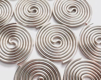 Spiral Plated Copper Coil | Grounding Protection Energy | Handmade Spiritual Decor Sacred Geometry Orgonite® Supplies (10pc)