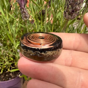 Orgonite®,Pocket orgone,energy buster with Elite Shungite,Reiki Crystal ,stress relief gift,Flower of Life,Seed of life,harmony & balance image 4