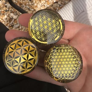 Orgonite®,Pocket orgone,energy buster with Elite Shungite,Reiki Crystal ,stress relief gift,Flower of Life,Seed of life,harmony & balance image 7